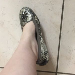 Yosi Samra Silver Serpent Rhinestone Loafers